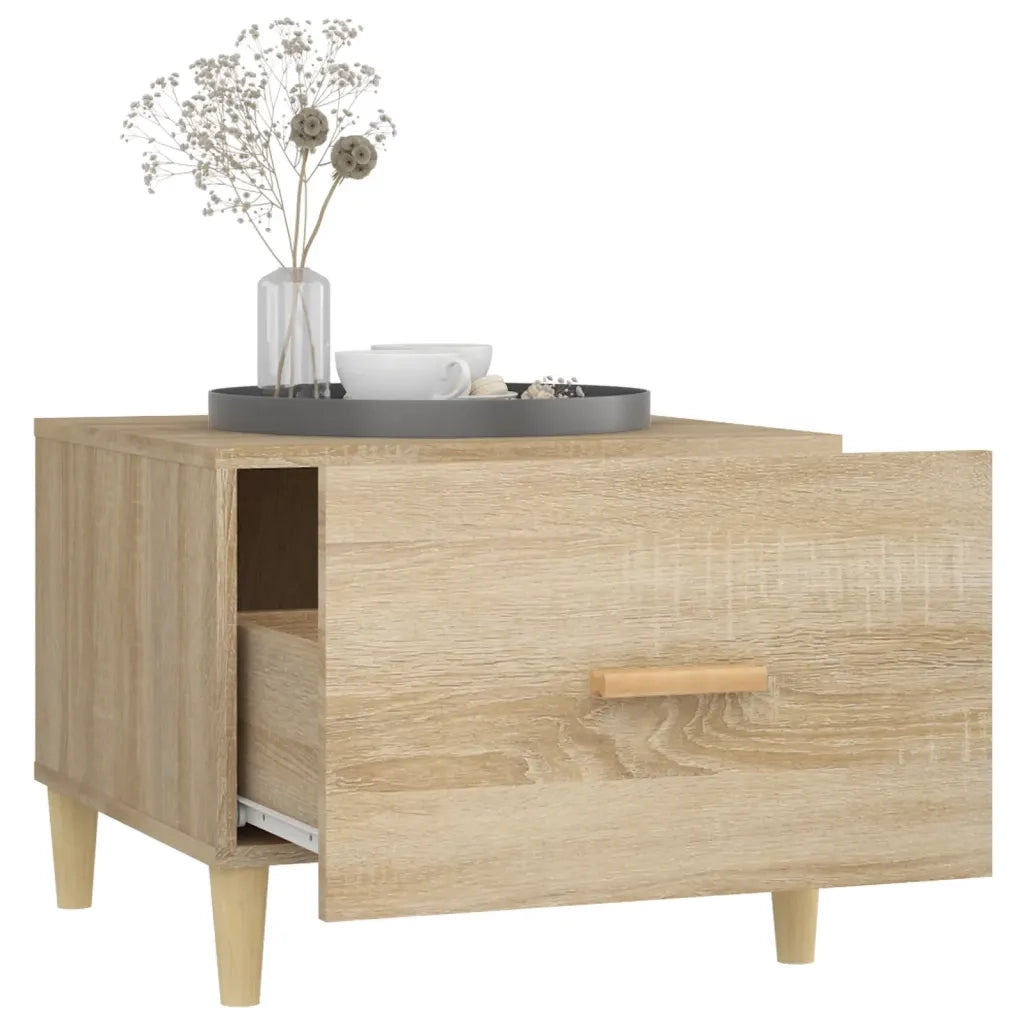 Tavolini Salotto 2pz Rovere Sonoma 50x50x40cm Legno Multistrato 812715