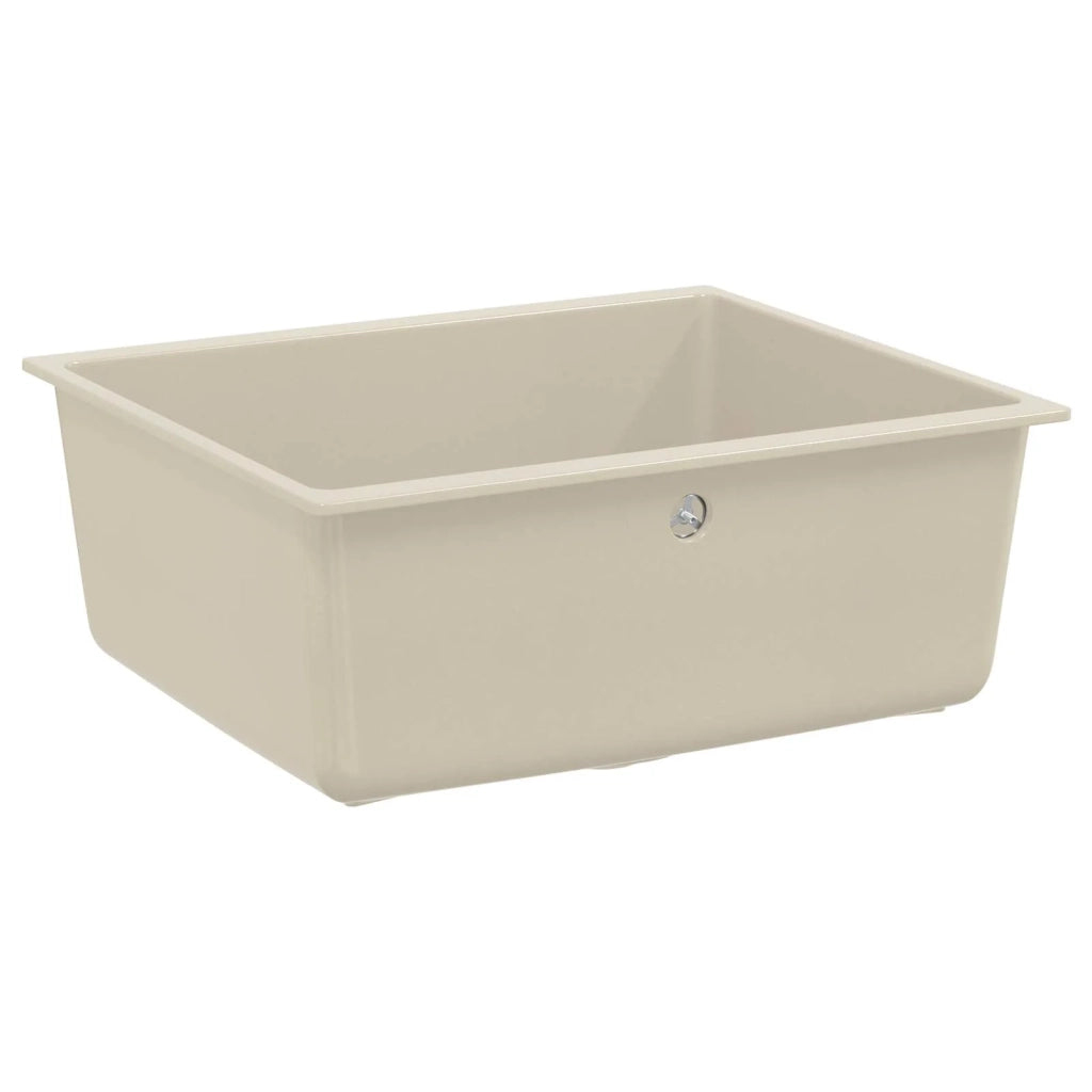 Lavello Beige 530 x 460 mm 80% Quarzo e 20% Resina