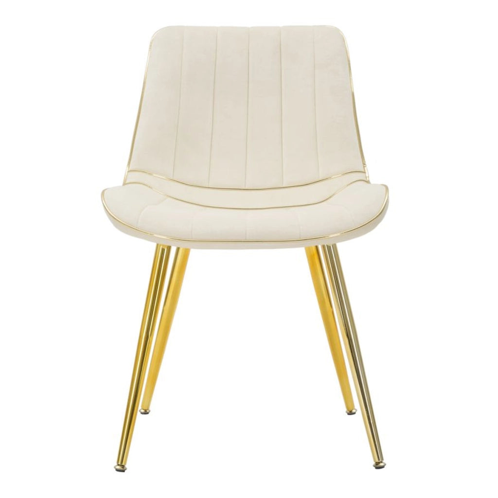 Set di 2 Sedie VKH382, Beige, Legno, 51x59x79 cm