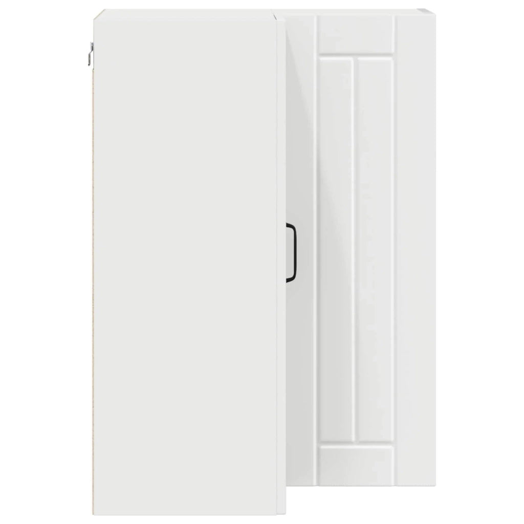 Mobile da cucina moderno e funzionale con spazio di archiviazione minimalista 57 x 57 x 80 cm legno ingegnerizzato bianco 02_0054092