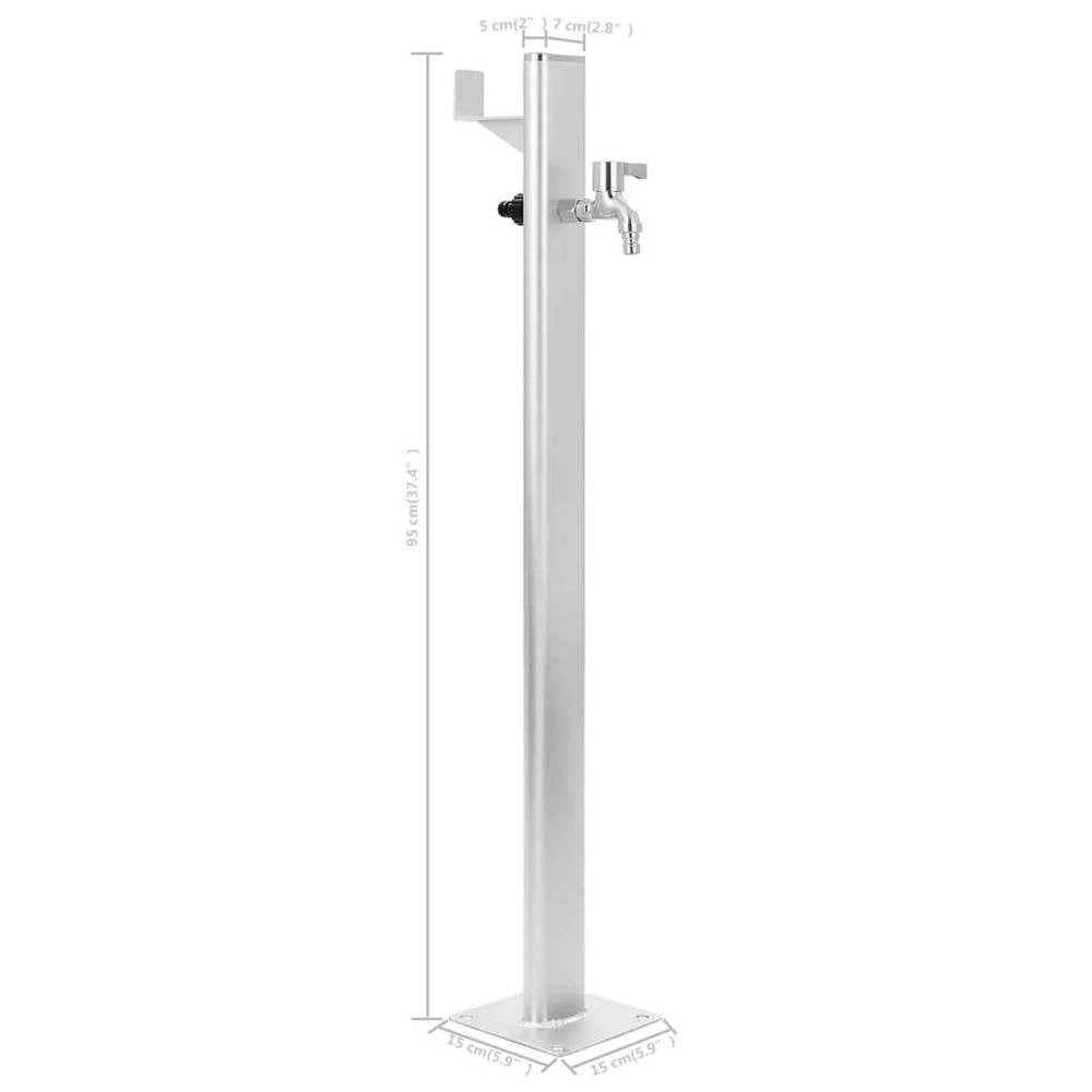 Garden Water Column, Aluminum, 95 Cm