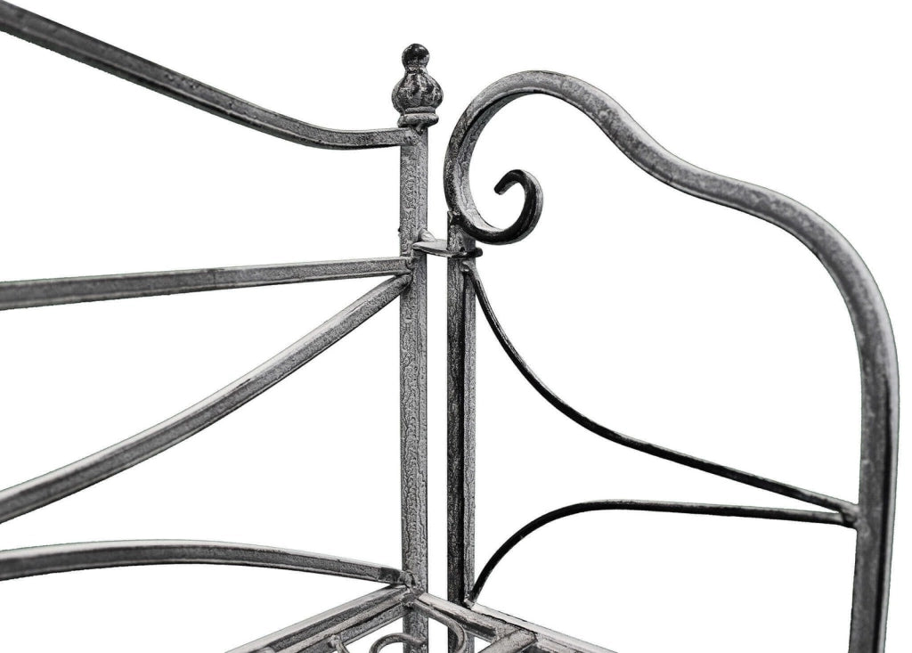 Eatagere 4 piani bianco ossidato in Acciaio cm 61x32x156 - NARDI