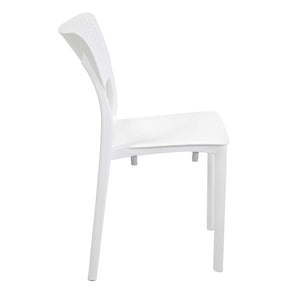 Sedia 44x53xh84 cm in Polipropilene Alezio Bianco