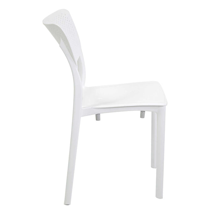 Sedia 44x53xh84 cm in Polipropilene Alezio Bianco