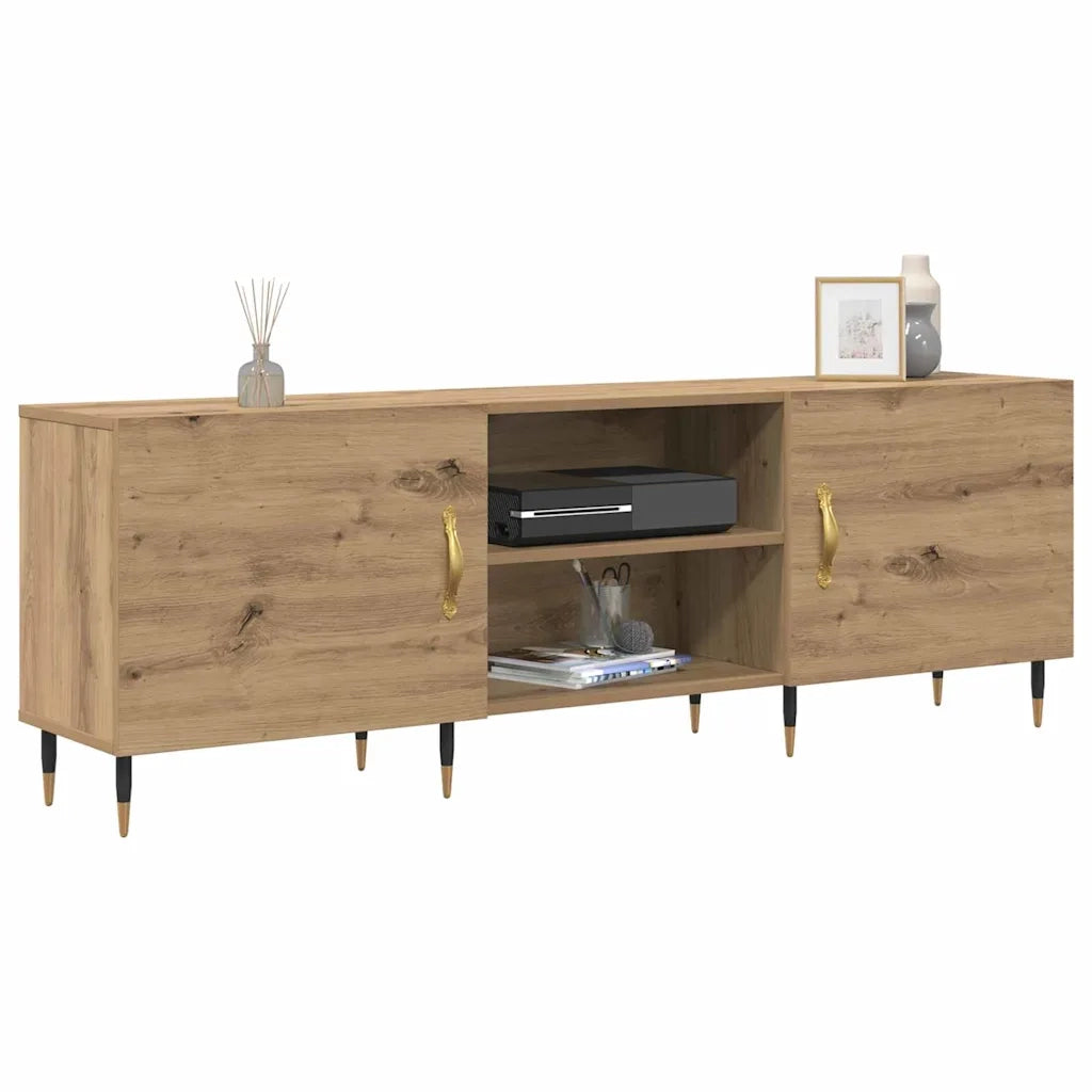 Mobile TV-Credenza per TV-Console TV rovere artigianale 150 x 30 x 50 cm Legno multistrato 635197
