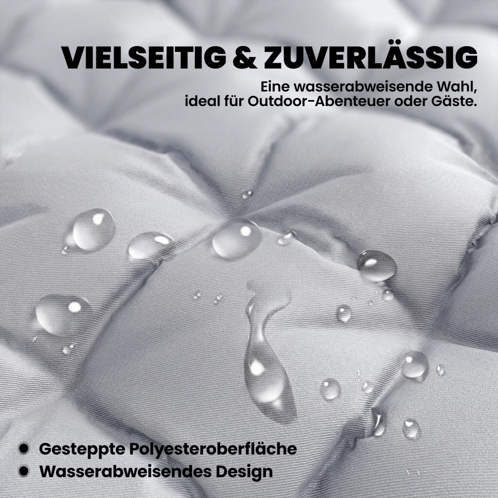 Materassino da campeggio pieghevole 8cm ¨C zephmum ¨C grigio chiaro 200x80 cm