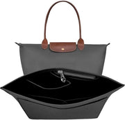 Organizzatore di inserto per borse Longchamp tote con molteplici tasche per chiavi, matite e bottiglie d'acqua (nero, L)