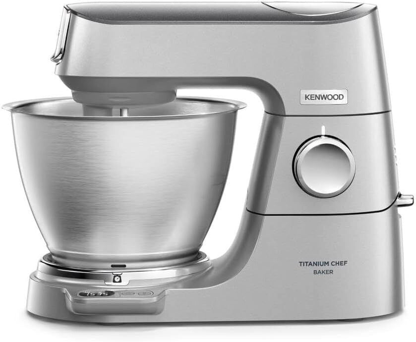 Kenwood KVC65.001SI Titanium Chef Baker Impastatrice Planetaria 1200W 5L Bilancia Integrata 6 Velocita' colore Argento