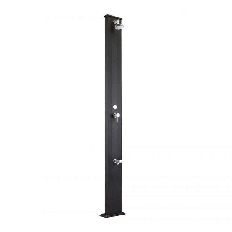 Doccia Solare In Alluminio Spring 30 Litri Con Lavapiedi  Colore Antracite Cv-A220/7016