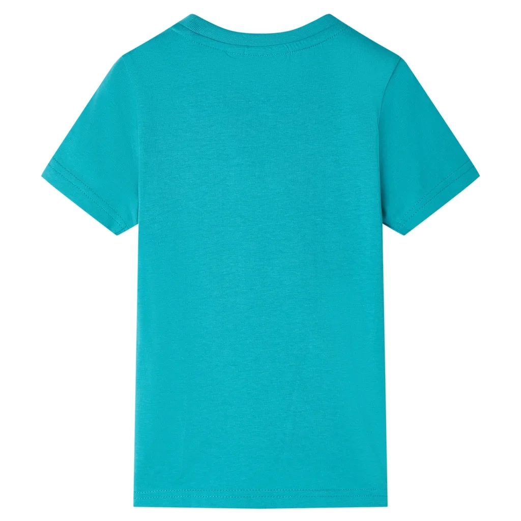 Maglietta da Bambino a Maniche Corte Menta Scuro 140cod mxl 133756