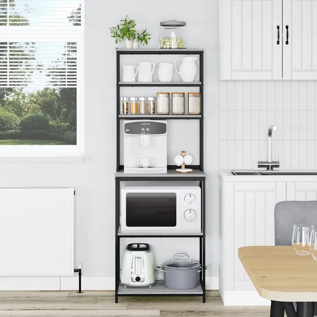 Mensola da cucina Grigio Sonoma 60 x 40 x 168 cm 883883