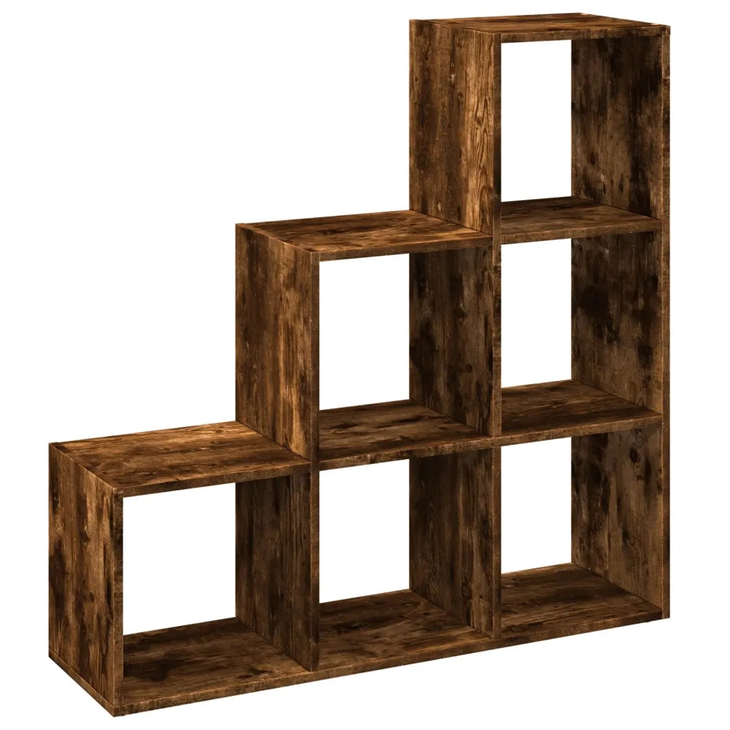 vidaXL Libreria Divisorio 3Ripiani Rovere Fumo 99x29x99cm Truciolato