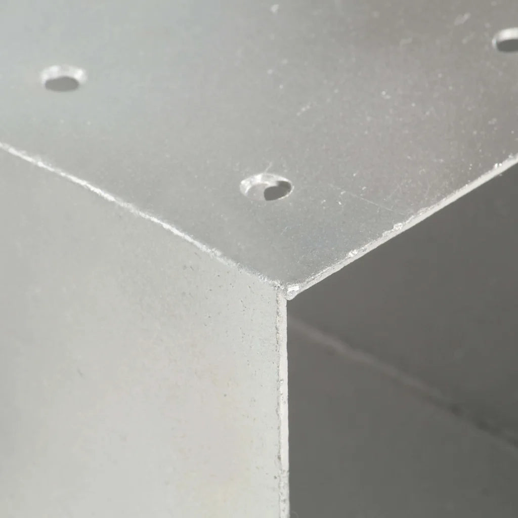 Connettori per Pali a Forma di Y 4 pz Metallo Zincato 71x71 mm 145458