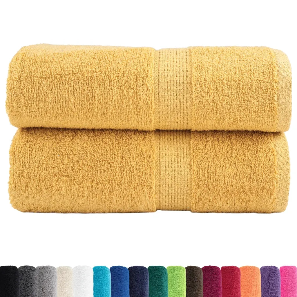 Asciugamani per ospiti Premium SOLUND 2 pz | Teli per bagno Oro 30x50 cm 600 g/m2