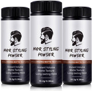 Polvere per stile per capelli uomo - Testura matte - Tenuta a lungo termine - Applicazione facile - Aspetto naturale