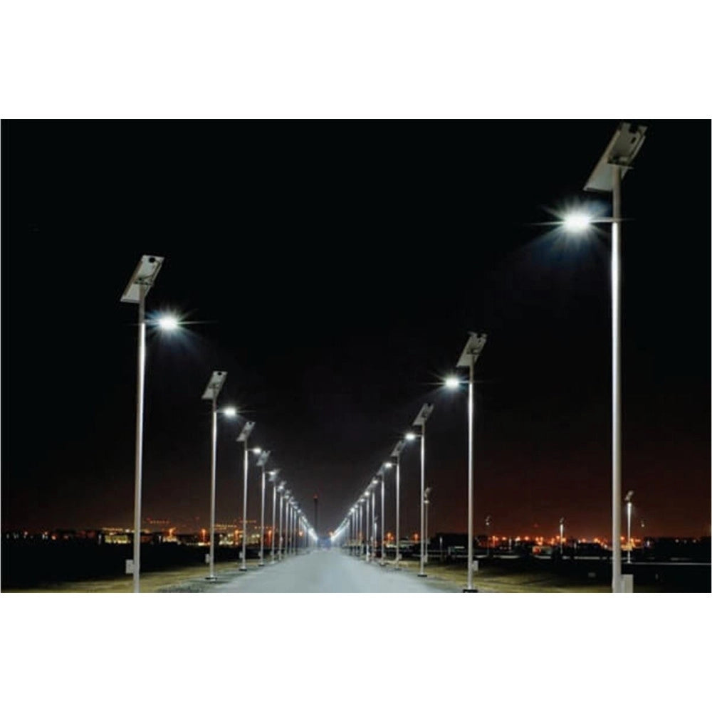 Trade Shop - Lampione Stradale Con Telecomando Led 60 W Pannello Solare Fotovoltaico 280 Led -