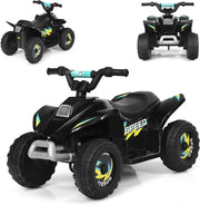 Auto elettrica per bambini, Quad elettrico per bambini ATV 6V, camminata anteriore/posteriore, sedile ergonomico, ruote antiscivolo, caricatore incluso, carico 30 kg, per ragazzi e ragazze 3