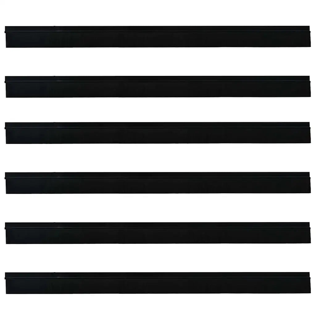Spazzole per porte autoadesive 6 pz Nero 100 cm CFW2393253
