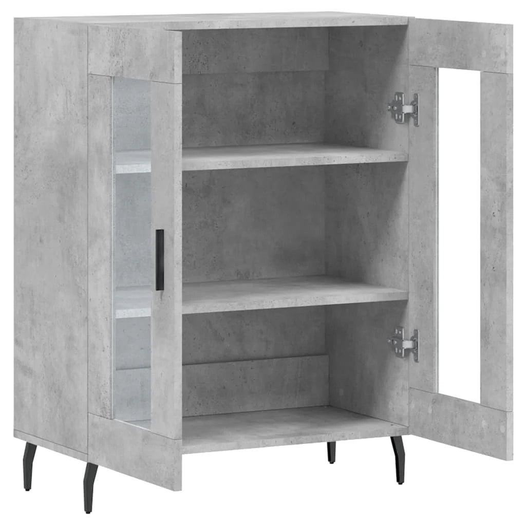 Buffet credenza cassettiera armadio mobile contenitore organizer per cucina soggiorno salotto 69,5 x 34 x 90 cm legno ingegnerizzato grigio 02_0032055
