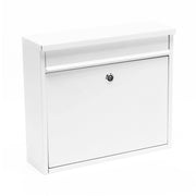 Cassetta postale di design da parete 32 x 36 x 11,5 cm bianca 16_0000060