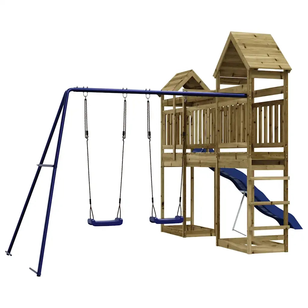 Set da Gioco da Esterno in Legno di Pino Impregnato 3156969