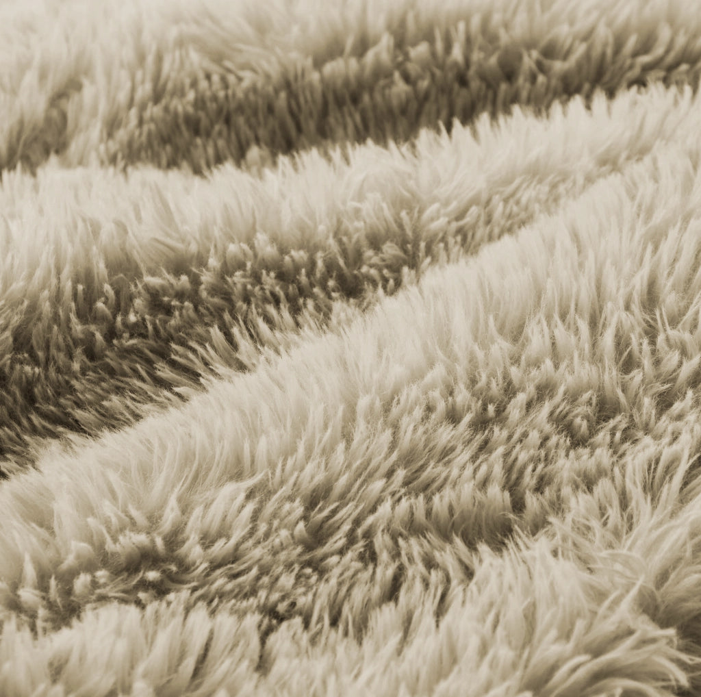 Divano modulare senza struttura 204x179x73 cm in tessuto peluche; light khaki