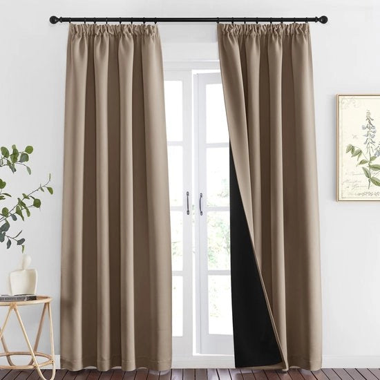 Veli Raccordi 100% - Tende per Parete e Porta 2 Pezzi - 140x220cm - Isolanti - Telaio di Poliestere morbido