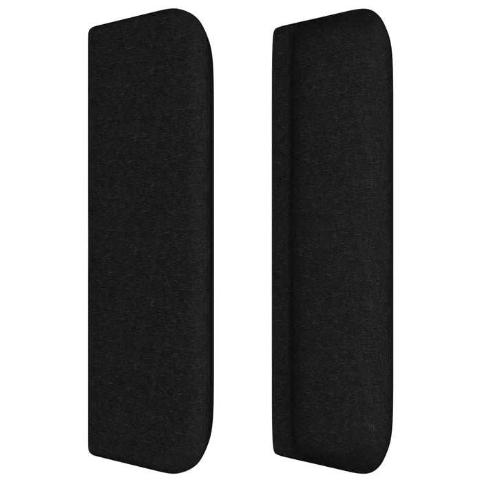 Testiera ad Orecchio Nera 163x16x78/88 cm in Tessuto 3119112