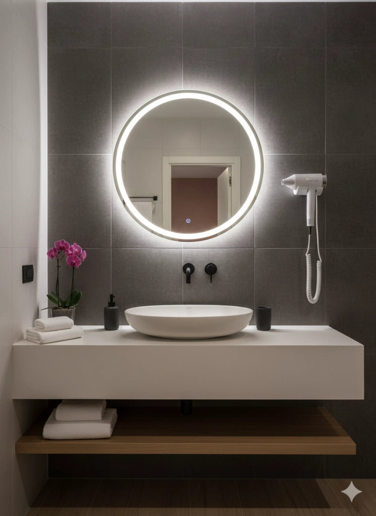 Asciugacapelli Professionale Vama PASSION HAIR Motore Brushless 1500W per Hotel con Base Murale Bianco