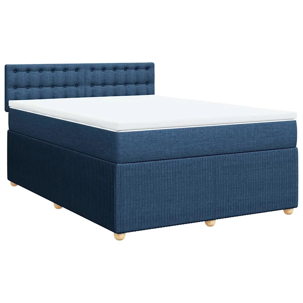 Giroletto a Molle con Materasso Blu 160x200 cm in Tessuto 3289827