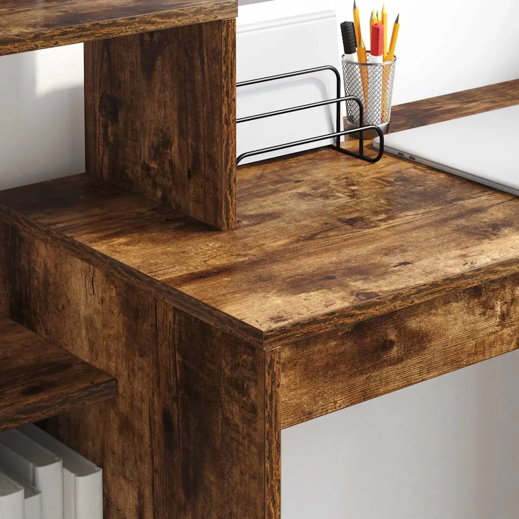 Scrivania Rovere fumé 100 x 40 x 90 cm Legno multistrato 869318