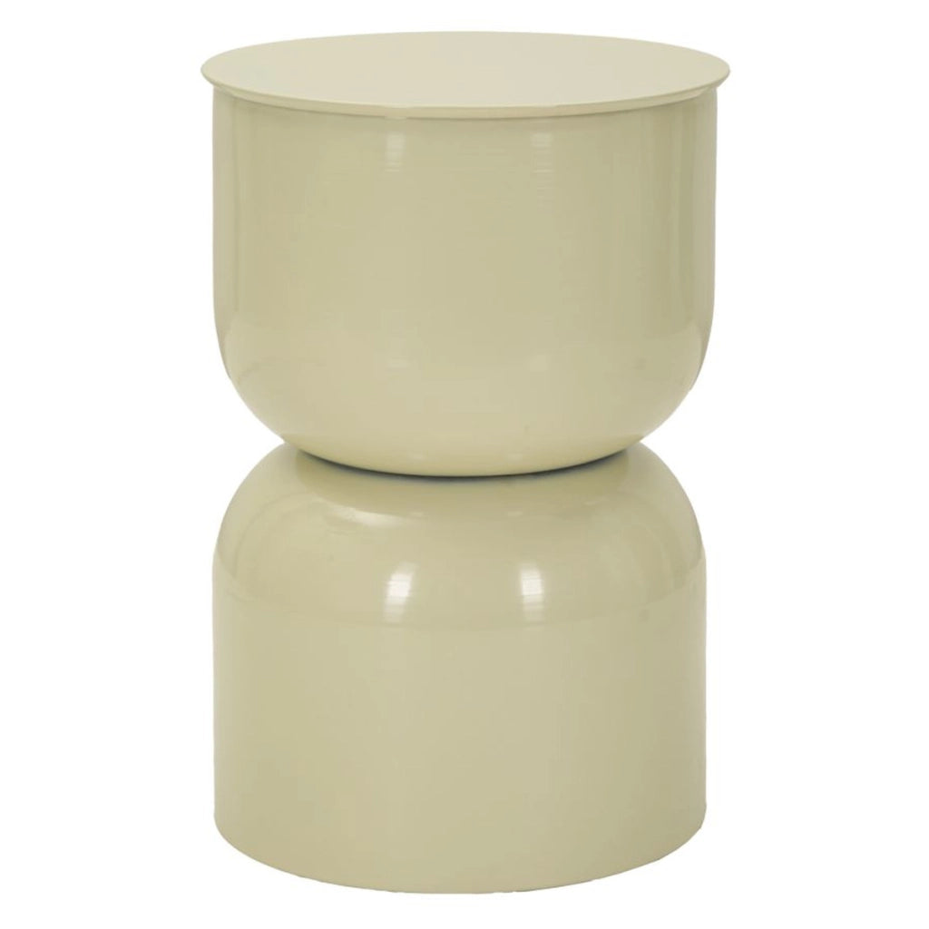 Tavolino VKH1079, Beige, Metallo, 31x31x46 cm
