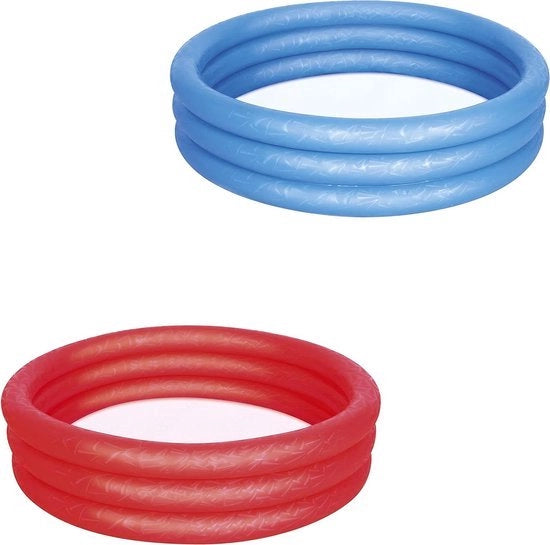Piscina per bambini con scivolo - Paddling Pool Multi-Colour 1,22 m x 25 cm, 51025-17 - adatta a bambini da 3 anni