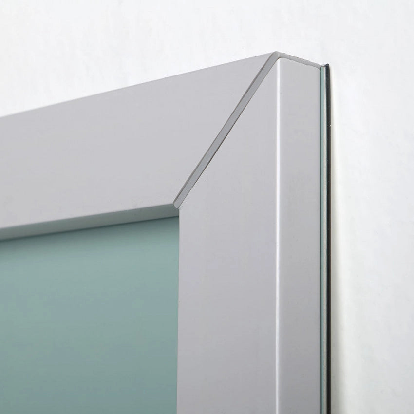 Specchio bagno 120x70 cm reversibile con telaio