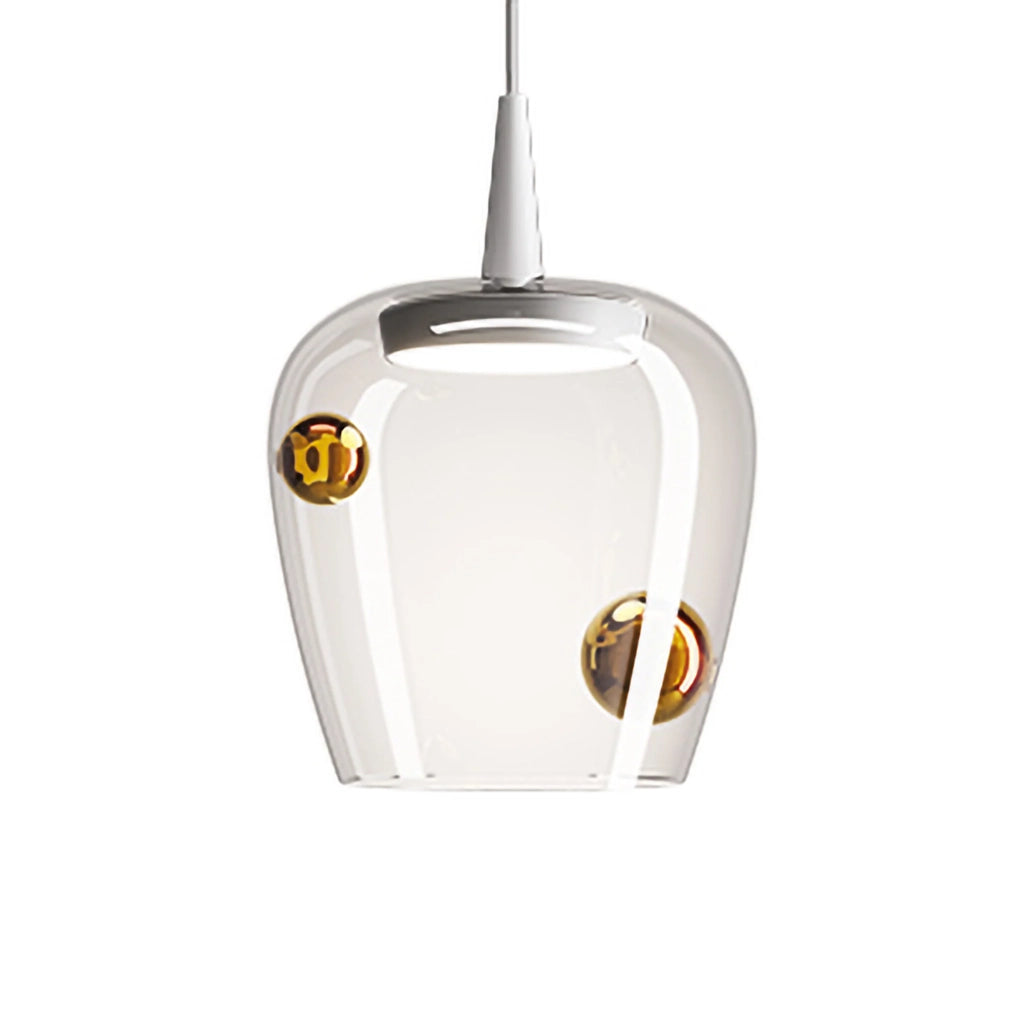 Bilia sosp.ø.180x3240mm.b.co tras.+bron. 1x8,0w led 3000k, 511lm. ip40 - triac