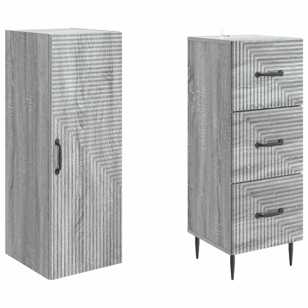 Set di armadi 2 pz 33 x 34,5 x 90 cm Legno ingegnerizzato 3416652