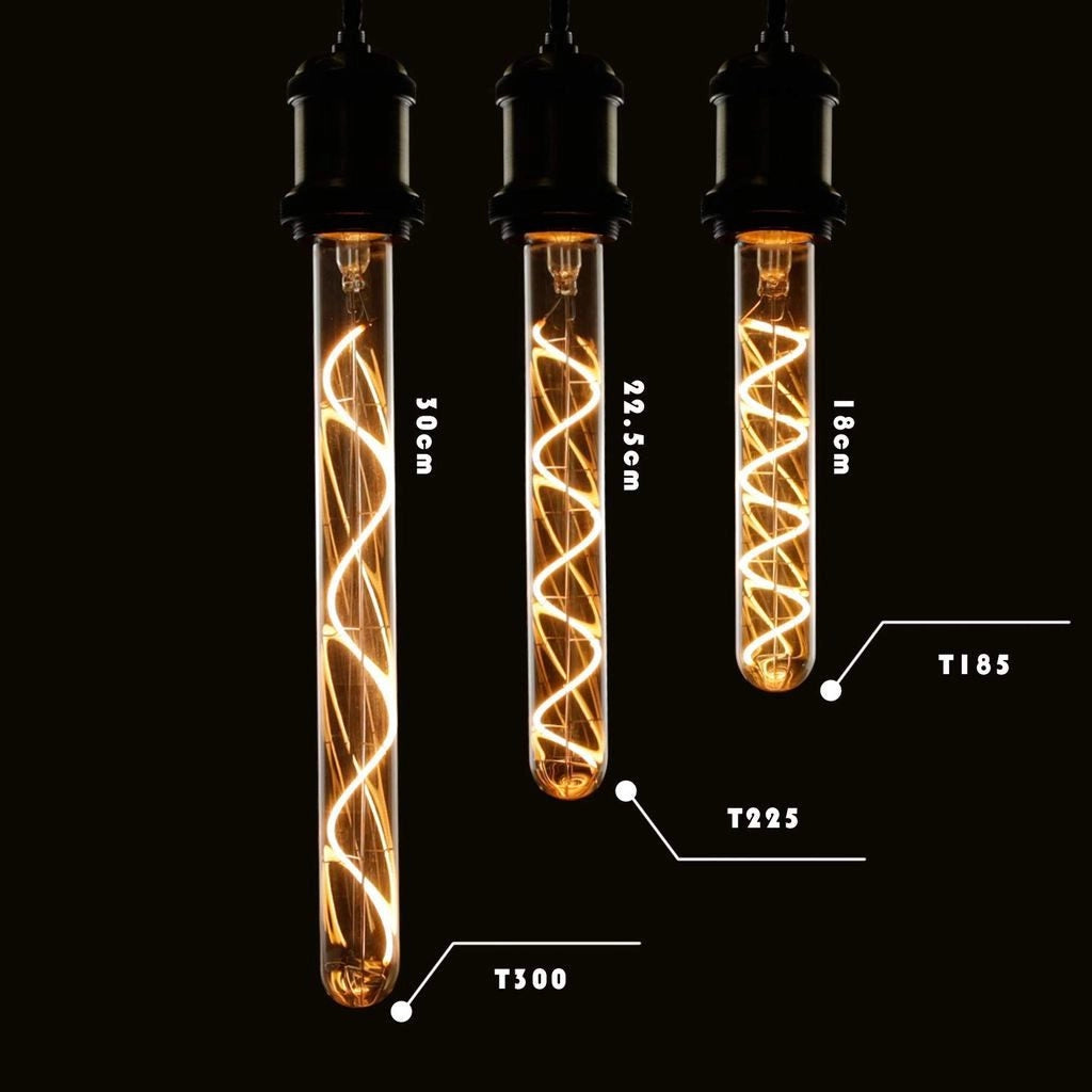 ZMH Lampadina LED E27 Vintage Tubolare 300mm Oro per Casa e Bar