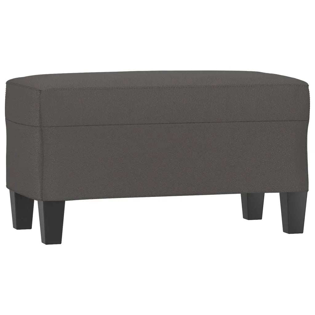 Panca Grigia 70x35x41 cm in Similpelle CFW8052739