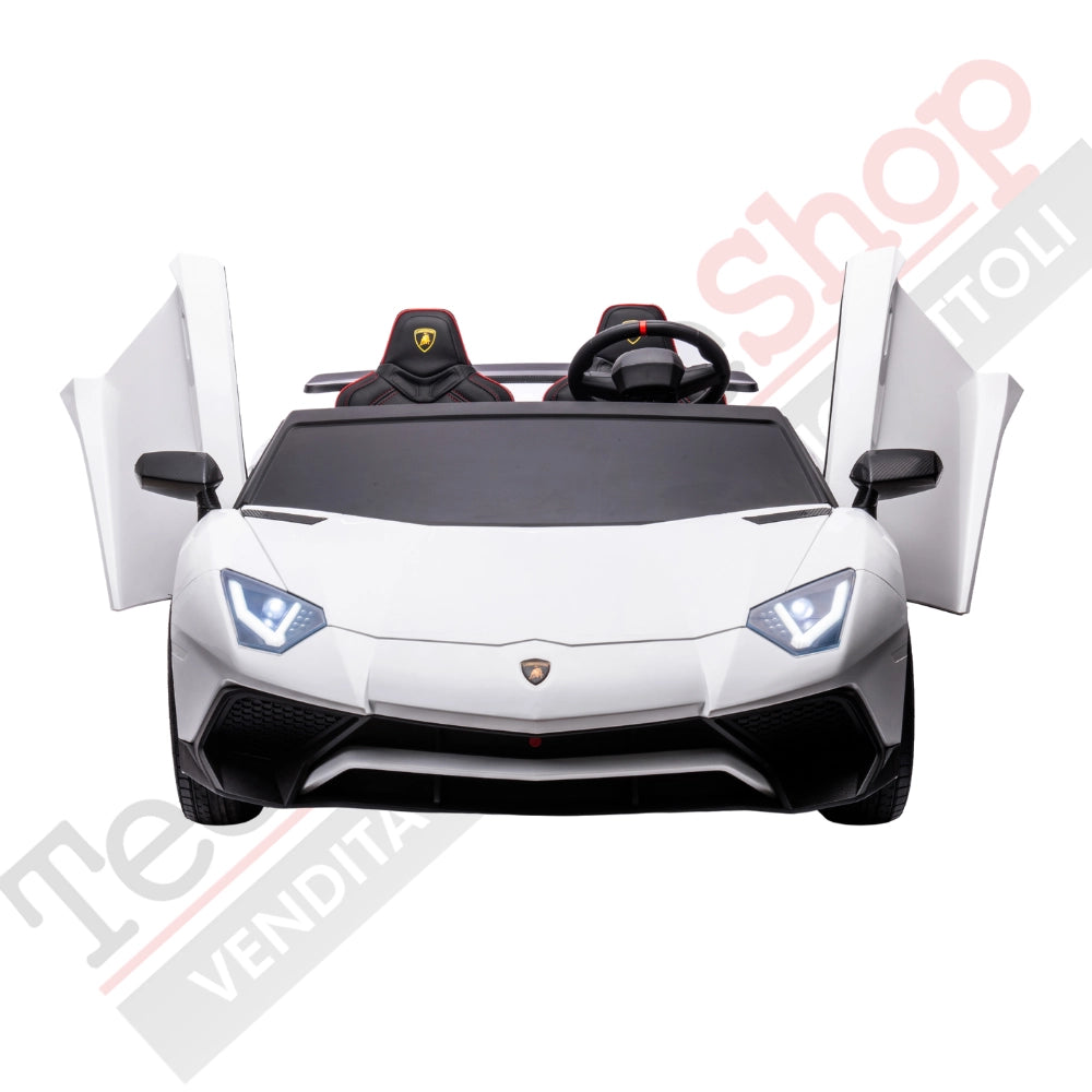 Tecnobike Shop - Auto Elettrica per Bambini Lamborghini SVJ 24V Full- 2 Posti Big - Bianco