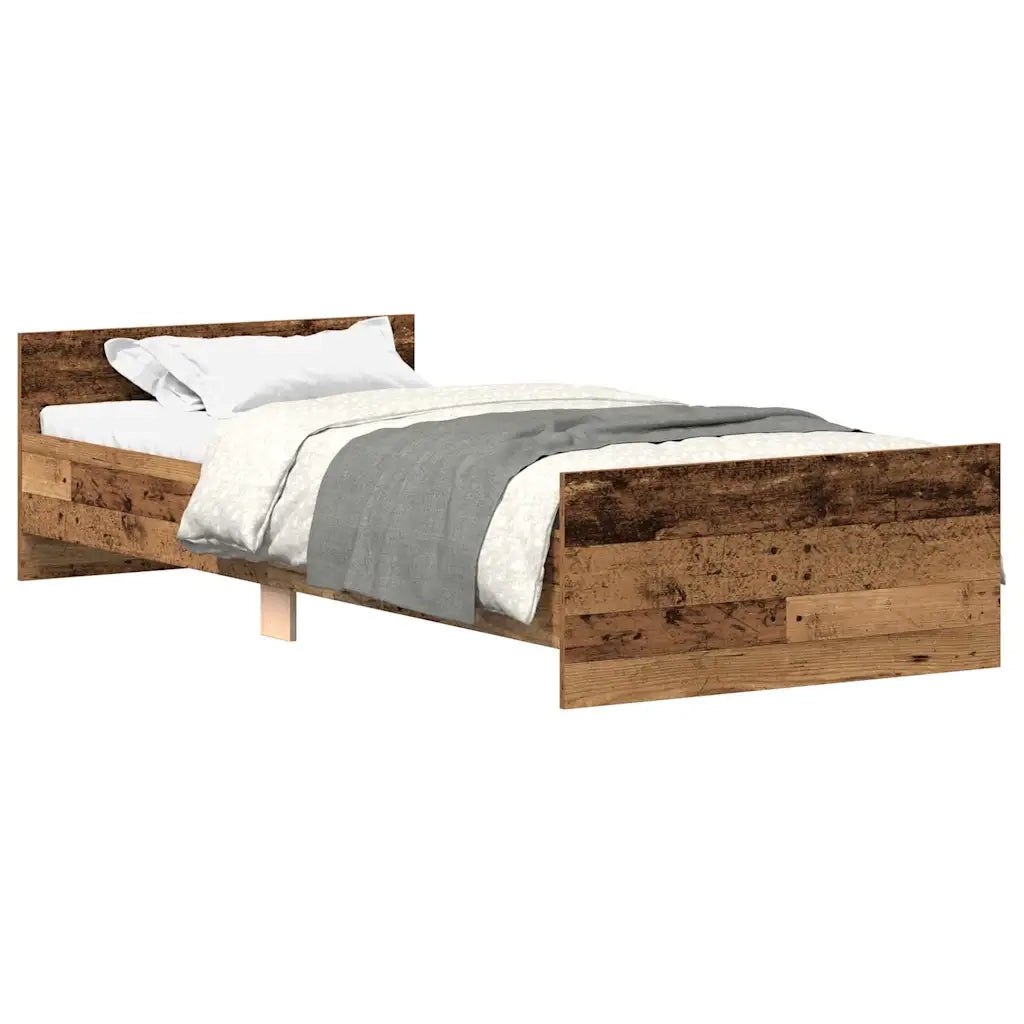 Giroletto senza Materasso Legno Antico 90x200cm in Truciolato