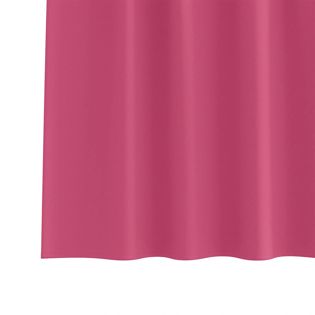 Tende Blackout con Anelli 2 pcs Rosa Vivo 245 x 140 cm 4107626