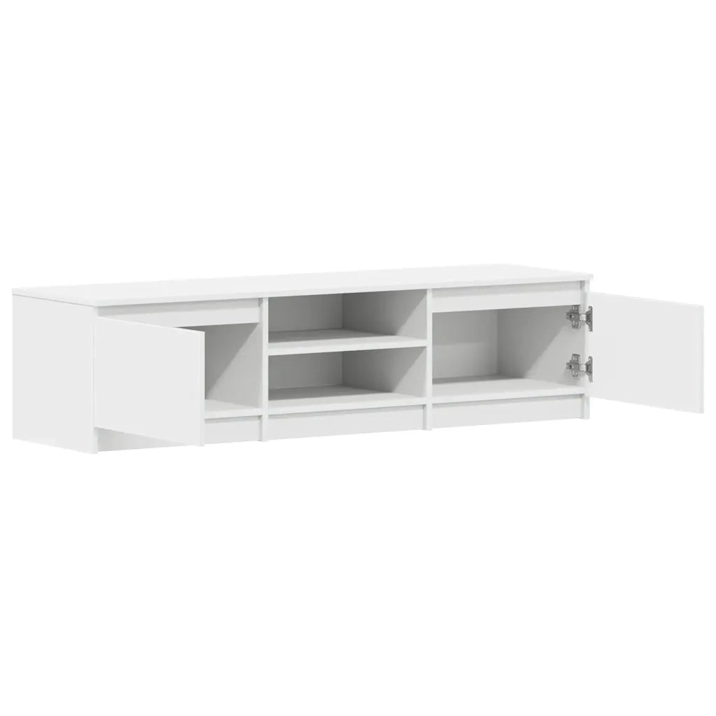 Mobile Porta TV Bianco 140x40x35,5 cm in Legno Multistrato 800648