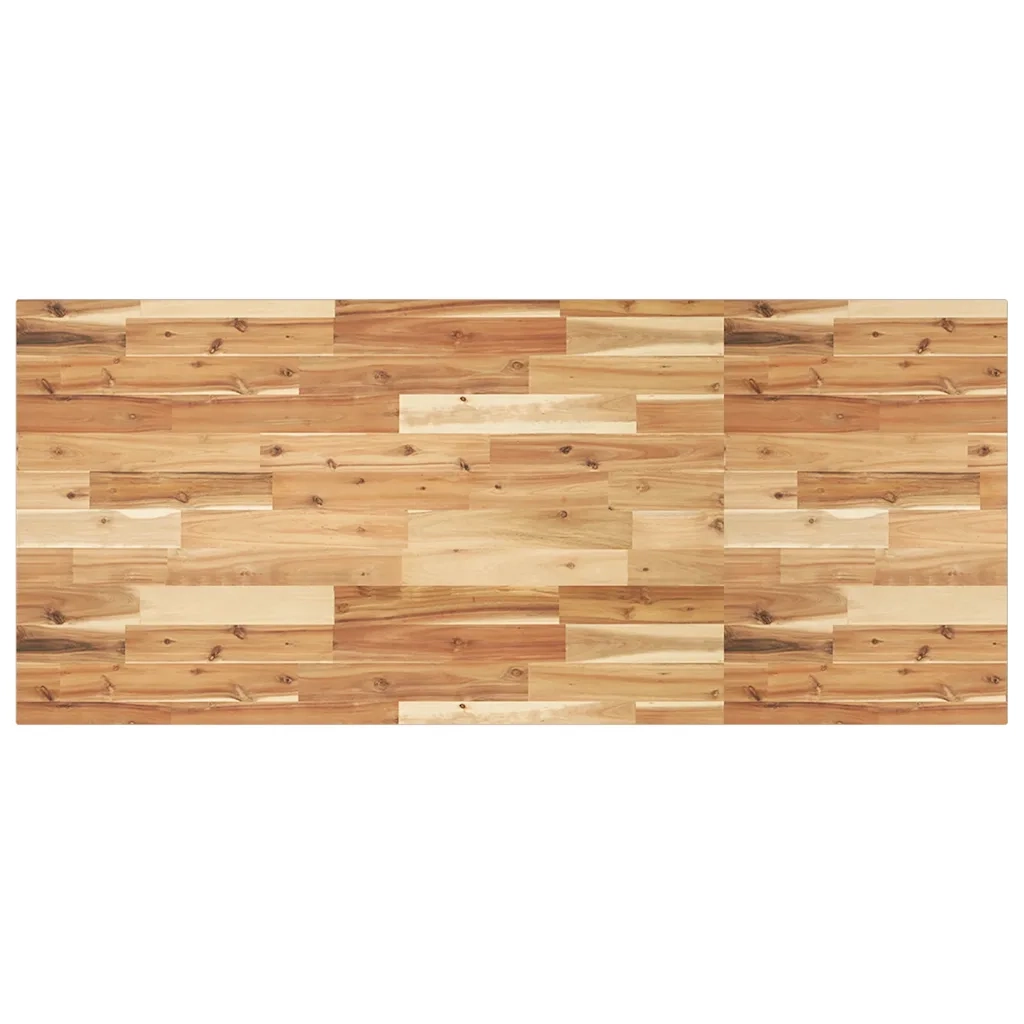 Piano Tavolo | Superficie Tavolo | Piano Scrivania Rettangolare 120x60x2cm Legno Massello di Acacia