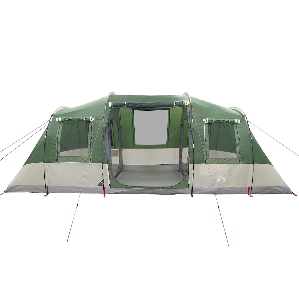 Tenda Familiare a Tunnel per 6 Persone Verde Impermeabile 4009416