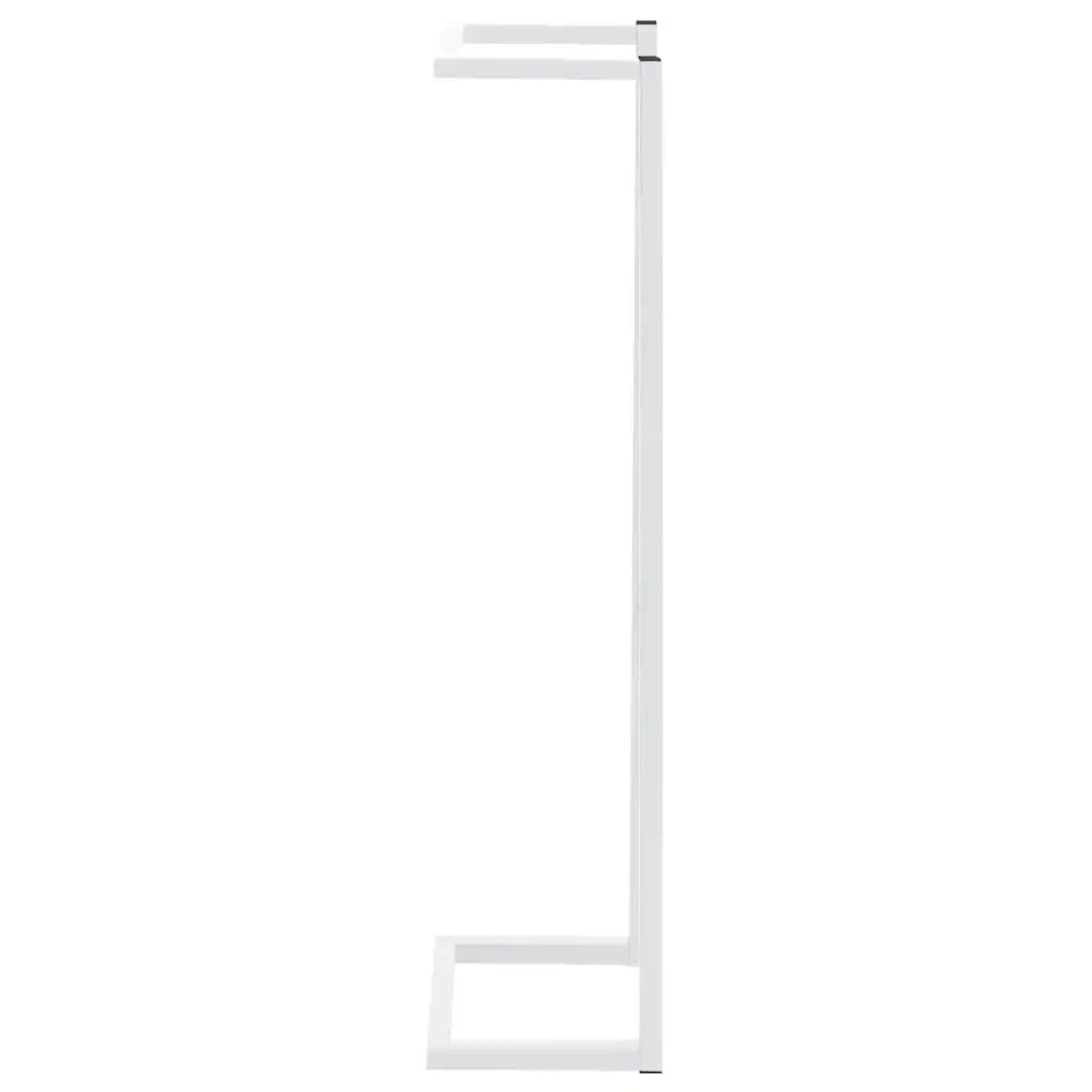 Portasciugamani Bianco 25x20x95 cm in Acciaio 336117