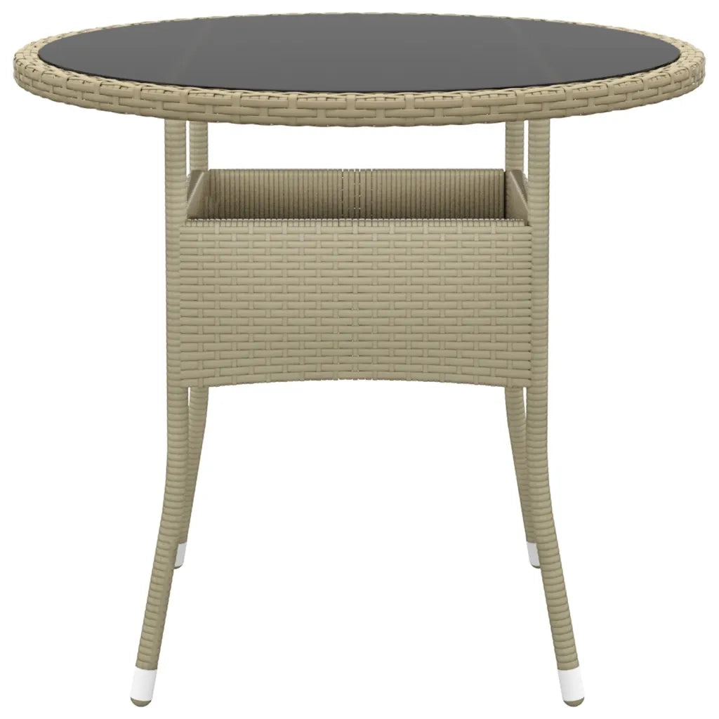 Set Mobili da Pranzo per Giardino 3 pz in Polyrattan Beige 3058480