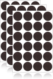 Viti di gomma 72 pezzi - Marrone - Rondi 22 mm - 3 mm spessi - Viti di gomma per pavimento - Protezioni per mobili - Protezioni per pavimento
