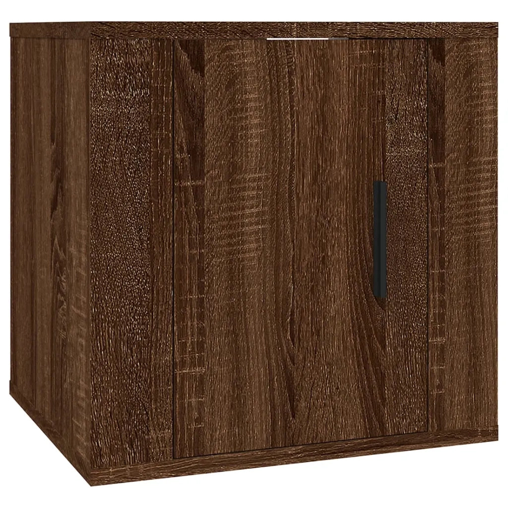 Mobile Porta TV a Parete Rovere Marrone 40x34,5x40 cm 816654