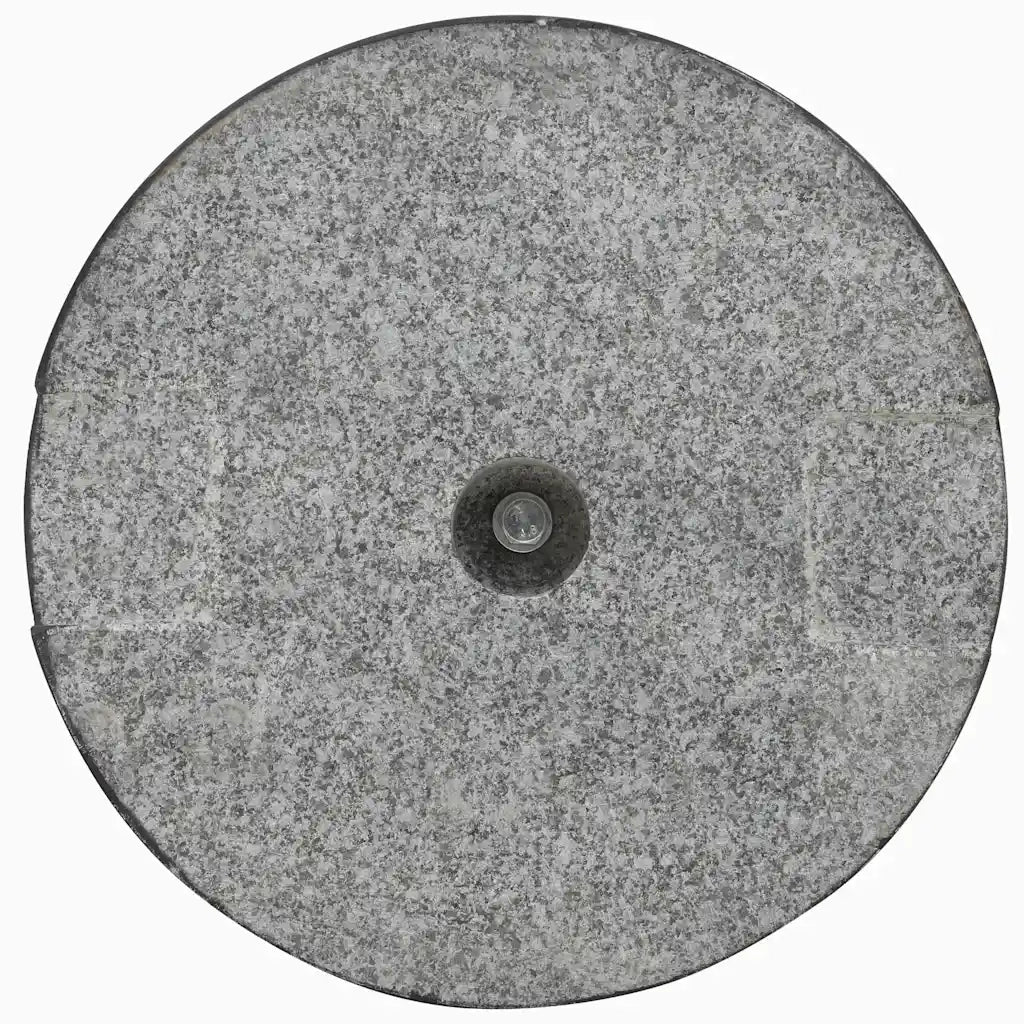 Base per Parasole Circolare-Supporto per ombrellone in Granito Nera 20 kg