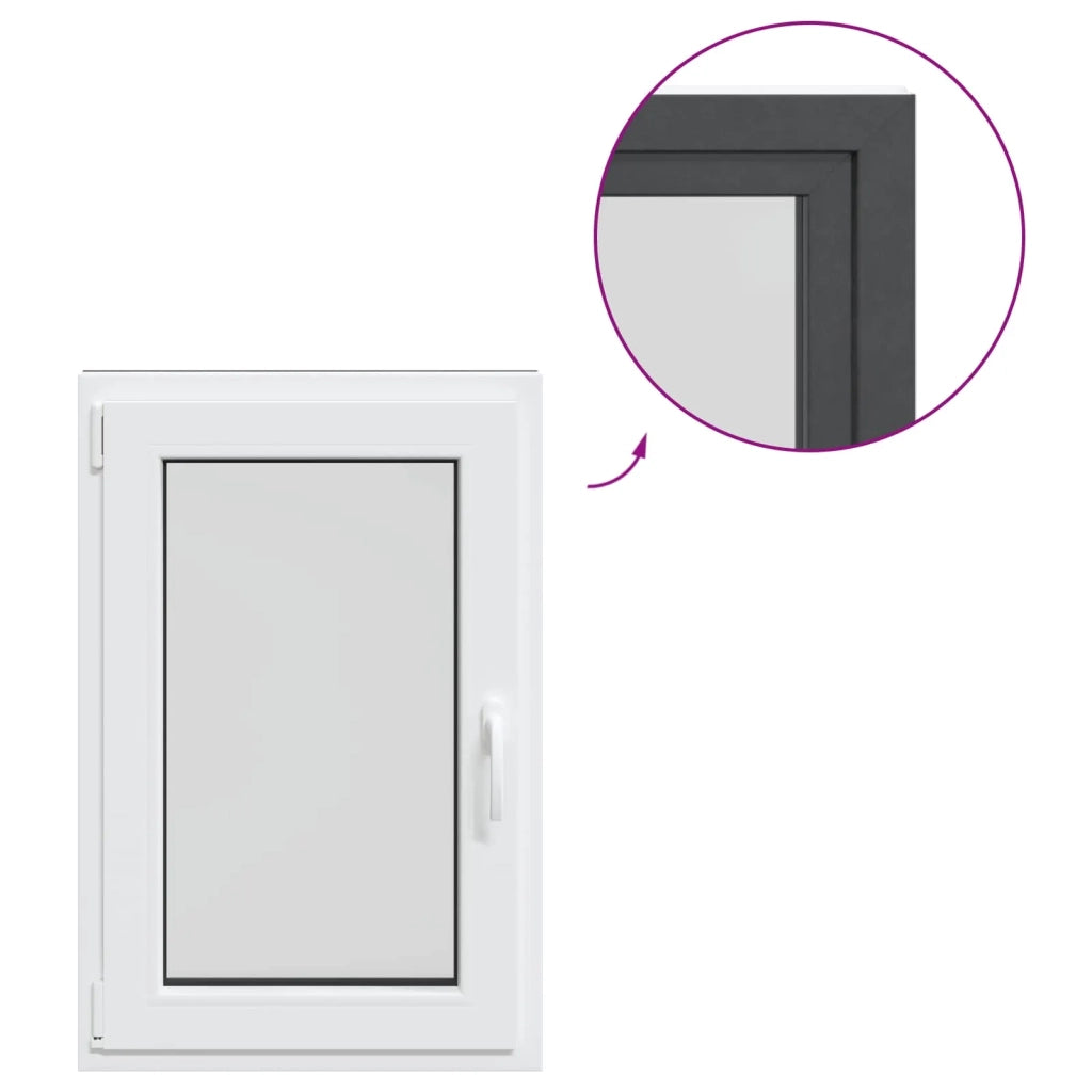 Finestra per Soffitta RISOR 60 x 100 cm PVC e Vetro Antracite CFW3953001
